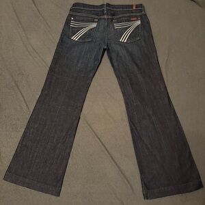 7 For All Mankind Women’s Dojo MADE IN USA Blue 30in Flares